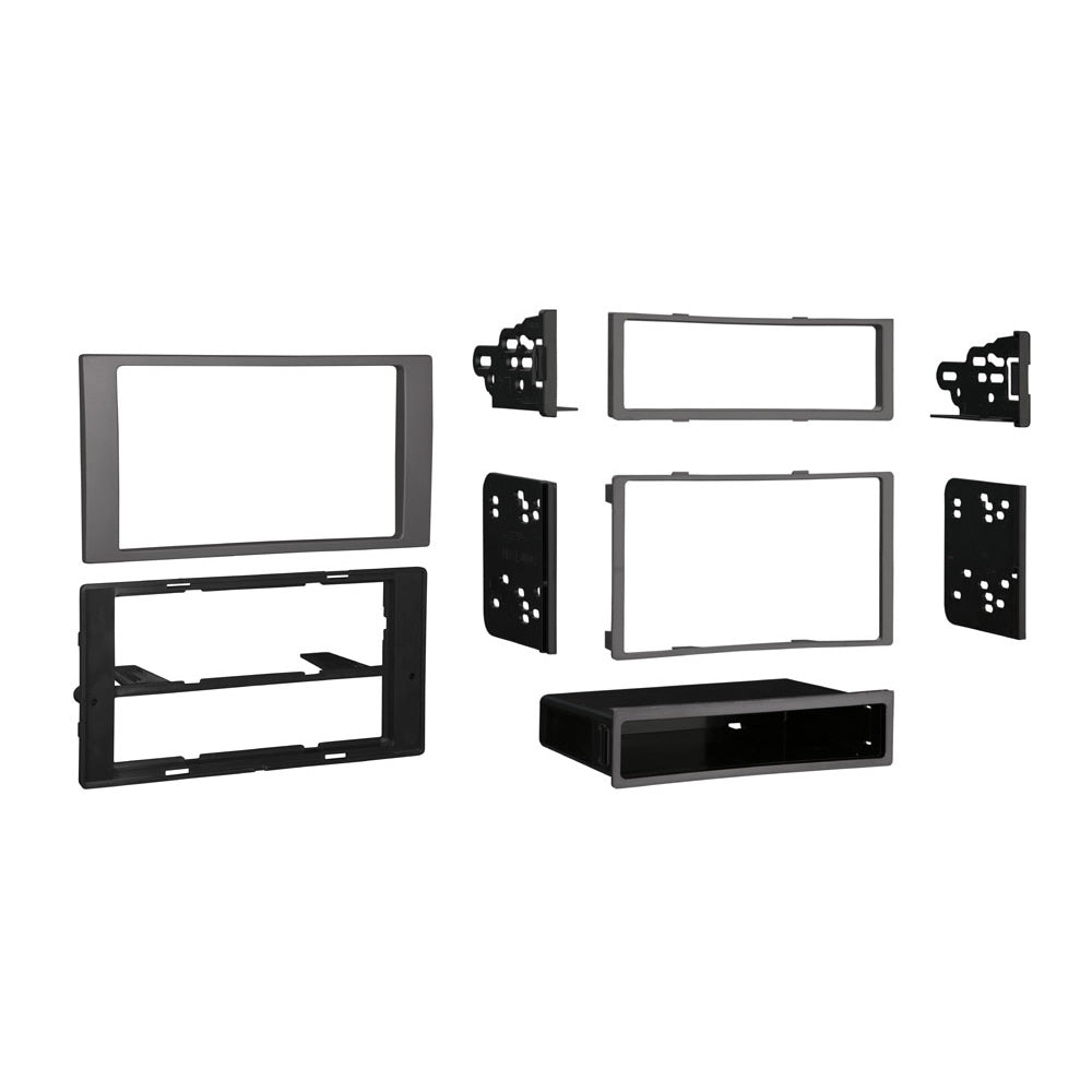 Metra 99-5824S Single/Double DIN Silver Dash Installation Kit - Compatible Fits for Ford Transit Connect 2010-2012
