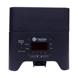 ColorKey CKW-6020B, MobilePar Uplight Mini Hex 4, Battery Powered Wireless Par Fixture Light