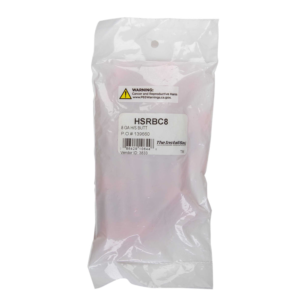 Install Bay HSRBC8 Heat Shrink Red Butt Connector 8 Gauge - Package of 25