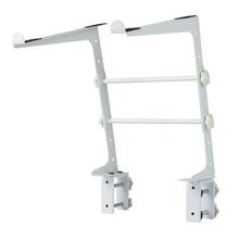 Load image into Gallery viewer, MR DJ LTS109WH Laptop Computer Stand White Mobile Disc Jockey PC Table Rack Mount Clamp Bracket