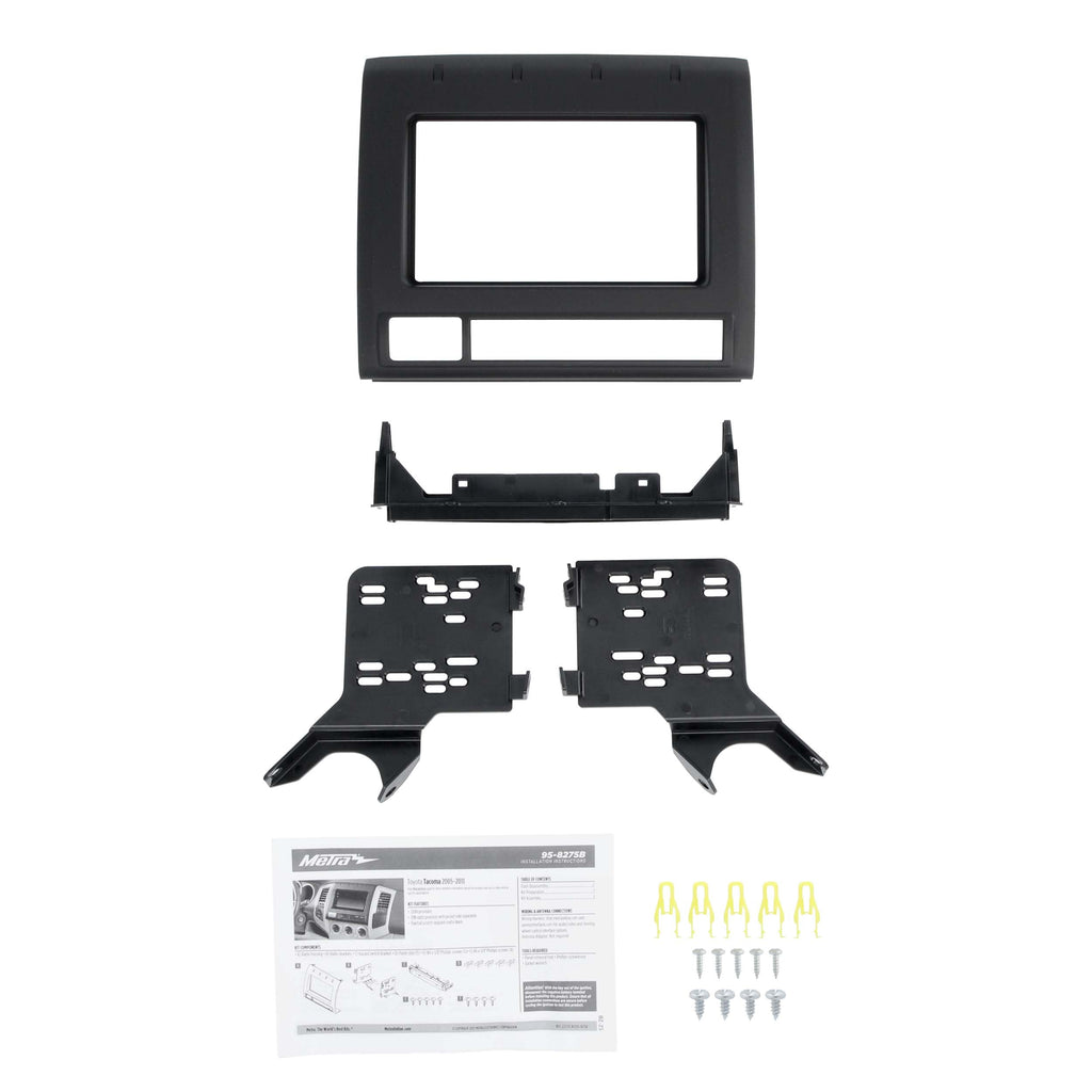 Metra 95-8275B Double-DIN Car Stereo Dash Kit - Compatible Fits for Toyota Tacoma 2005-2011