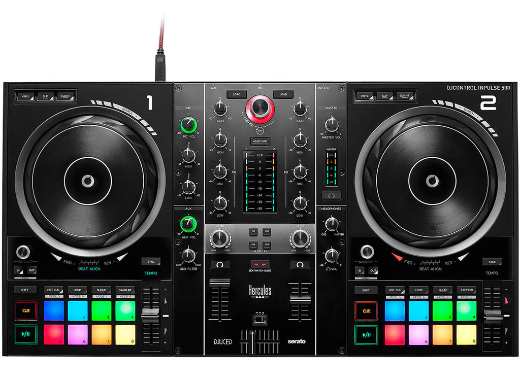 Hercules DJControl Inpulse 500, 2-channel DJ Controller