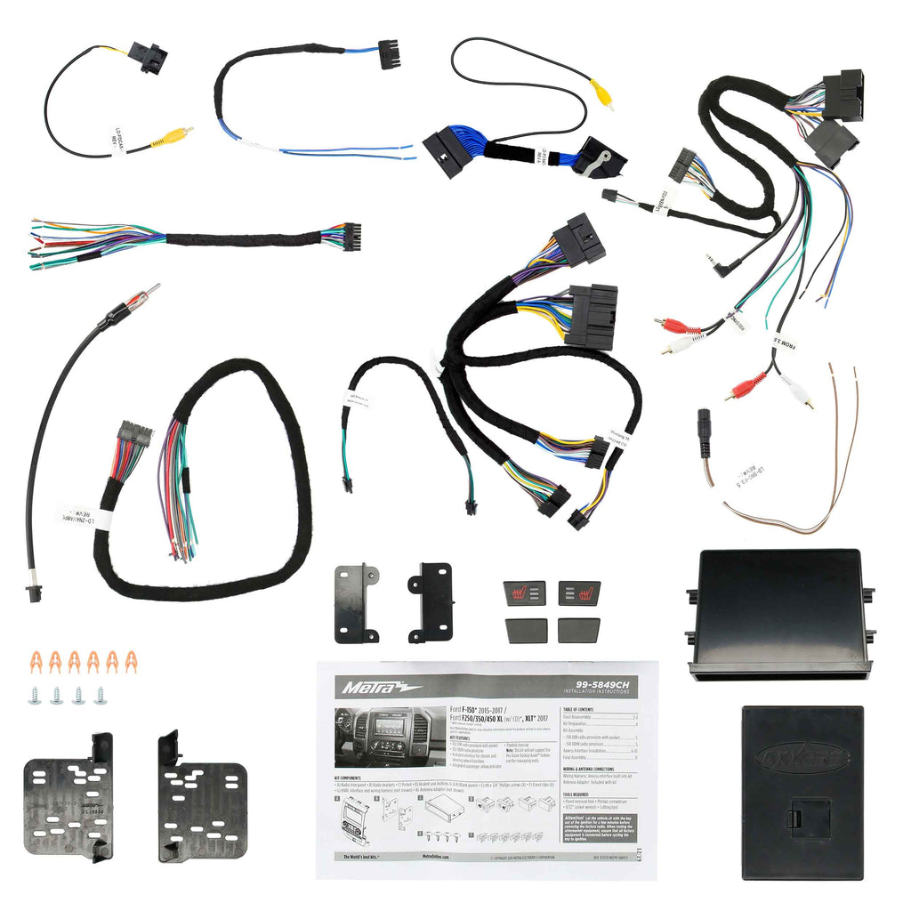 Metra 99-5849CH Stereo Installation Kit - Compatible Fits for Select Ford F-150 2015-2022