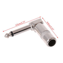 Load image into Gallery viewer, MR DJ QAM10 10-Piece 1/4" Right-Angle Stereo Male Audio Plug Connectors