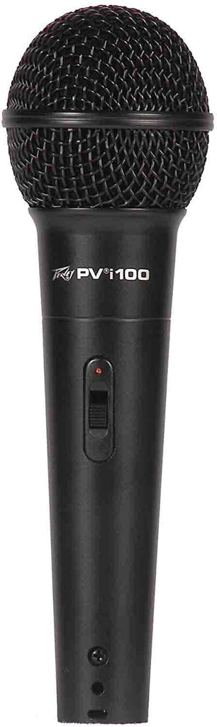 3 Peavey PVI100 1/4" Wired Dynamic Cardioid Vocal Microphone+Mic Clip + Cable