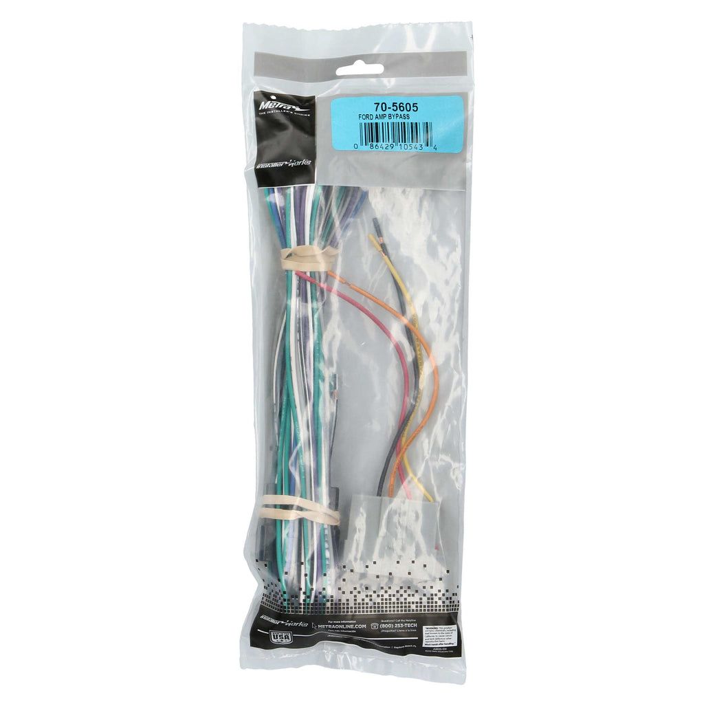 Metra 70-5605 Amp Bypass Harness Compatible Fits Ford 1994-2000