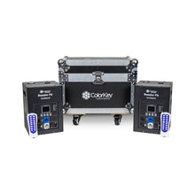 Load image into Gallery viewer, ColorKey CKU-7712, 600W Cold Spark Machine with FX2 MKII 2-Pack and Road Case - Black