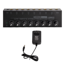 Charger l'image dans la galerie, MR DJ Microamp HA800 Ultra-compact 8-channel stereo headphone amplifier