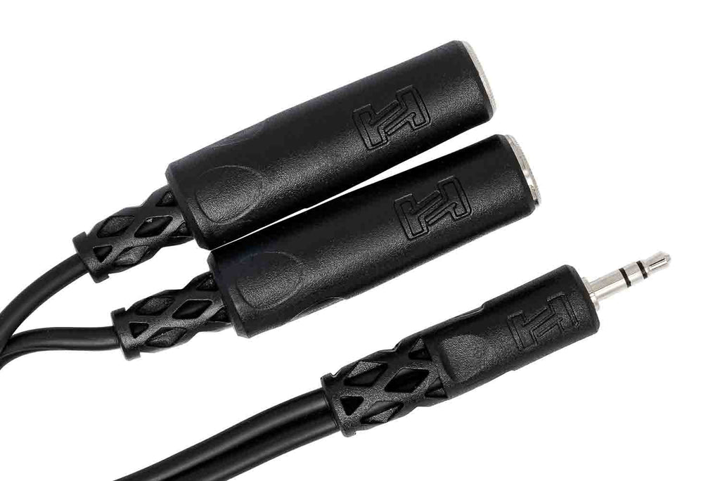 Hosa YMP-233, 3.5mm TRS Male to Dual 1/4" TRS Female Y Cable