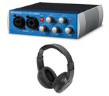 PRESONUS AUDIOBOX USB 96 2x2 Audio 2.0 Recording Interface + Samson Headphones