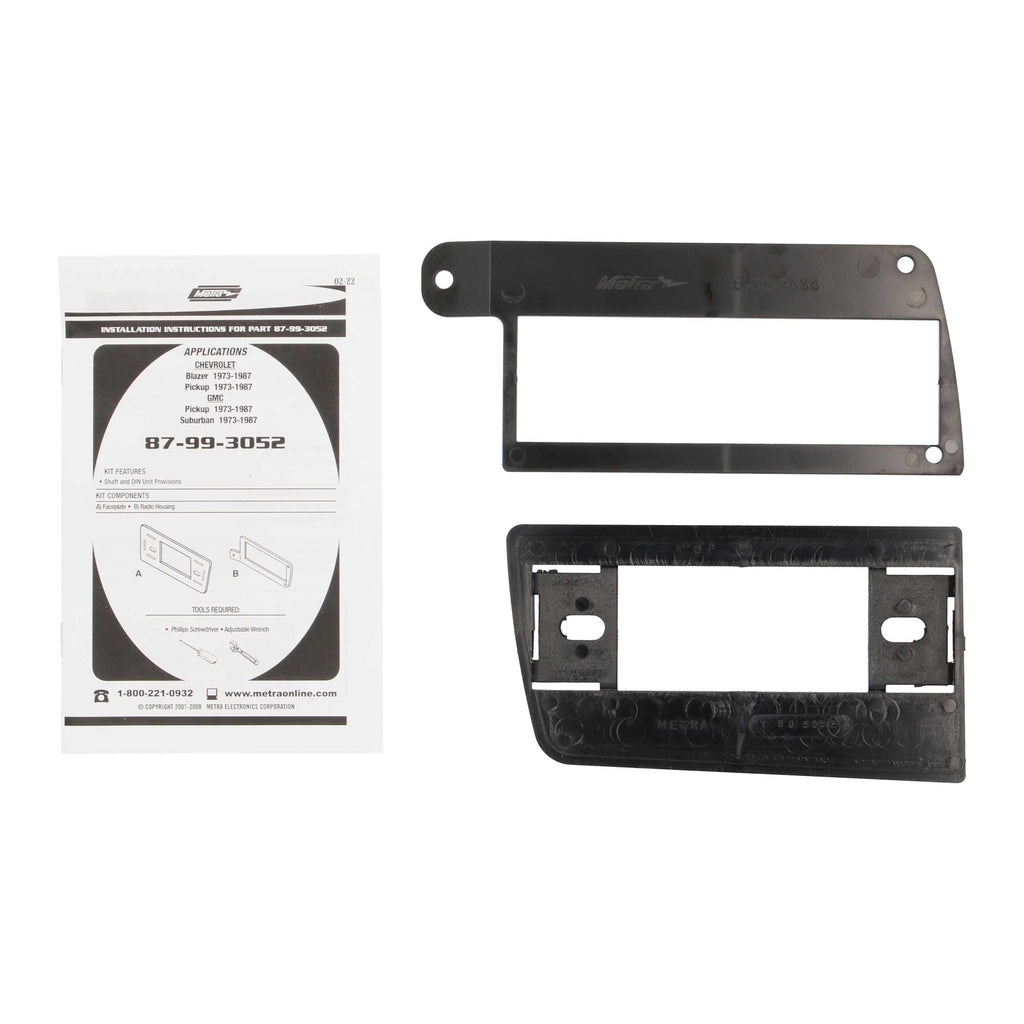 Metra 87-99-3052 Dash Kit Pockets - Compatible Fits for Chevrolet / GMC Trucks / SUVs 1973-1991