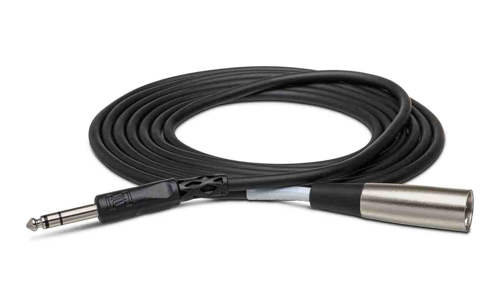 Hosa STX-115M, 1/4" TRS to XLR3M Balanced Interconnect Cable - 15 Feet