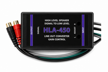 Charger l'image dans la galerie, 4 Absolute HLA450 2-Ch High-to-Low Line Output Converter Adjustable Speaker Level to RCA Converter