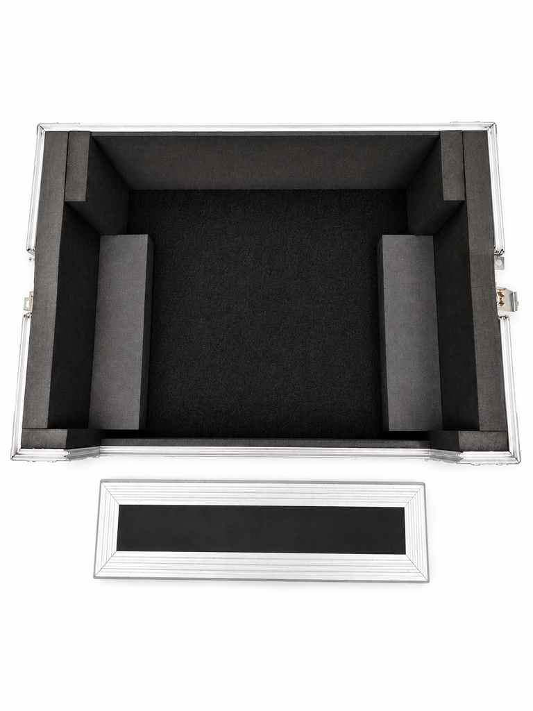 MR DJ CASE500 Universal Flight Chest Style DJ Coffin Case Removable Cover Foam Interior Lockable Butterfly Latches