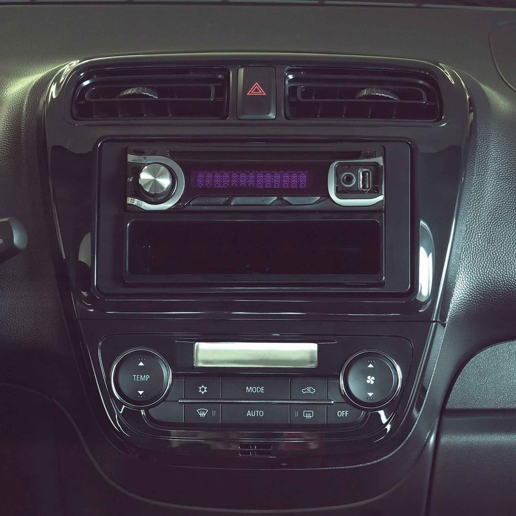 Metra 99-7019 Double-DIN Car Stereo Dash Kit - Compatible Fits for Mitsubishi Mirage 2017-2022 / Mirage G4 2017-2022