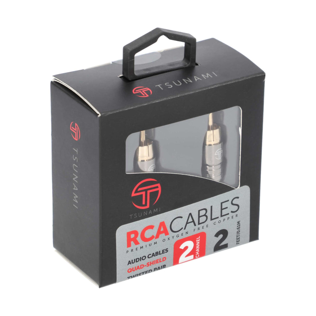 Tsunami TSX-RCA2 2 Channel 2 Ft RCA Cable
