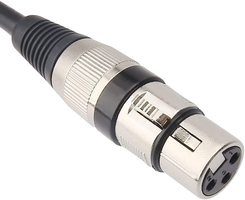 MR DJ CQSXF25 25' Pro PA DJ Karaoke XLR Female to 1/4" TRS Stereo Male Plug Audio Balanced Microphone Cable