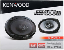 Charger l&#39;image dans la galerie, 2 Kenwood KFC-6966S 800W Max (90W RMS) 6&quot; x 9&quot; 3-Way Coaxial Car Speakers -2 Pair