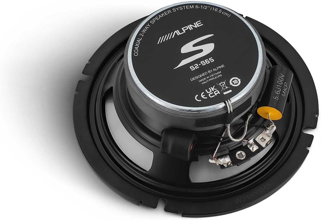 Alpine ILX-W670 Digital In-dash Receiver & Alpine S2-S65 Type S 6.5" Coaxial Speaker & KIT10 Installation AMP Kit