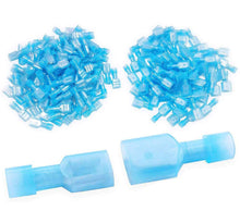Load image into Gallery viewer, Absolute 200pcs Male &amp; Female Blue Nylon Quick Disconnects 16-14 AWG Gauge Insulated
