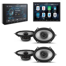 Charger l&#39;image dans la galerie, Alpine ILX-W670 Digital Indash Receiver &amp; 2 Pairs Alpine S2-S68 5x7/6x8 Coax Speaker