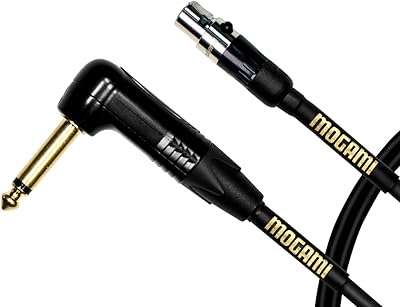 Mogami GOLD-BPSH-TS-18R Belt Pack Instrument Cable - 18 Inch