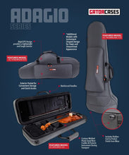 Charger l&#39;image dans la galerie, Gator Cases GL-OBOE-23 Adagio Series EPS Polyfoam Lightweight Case for Oboe