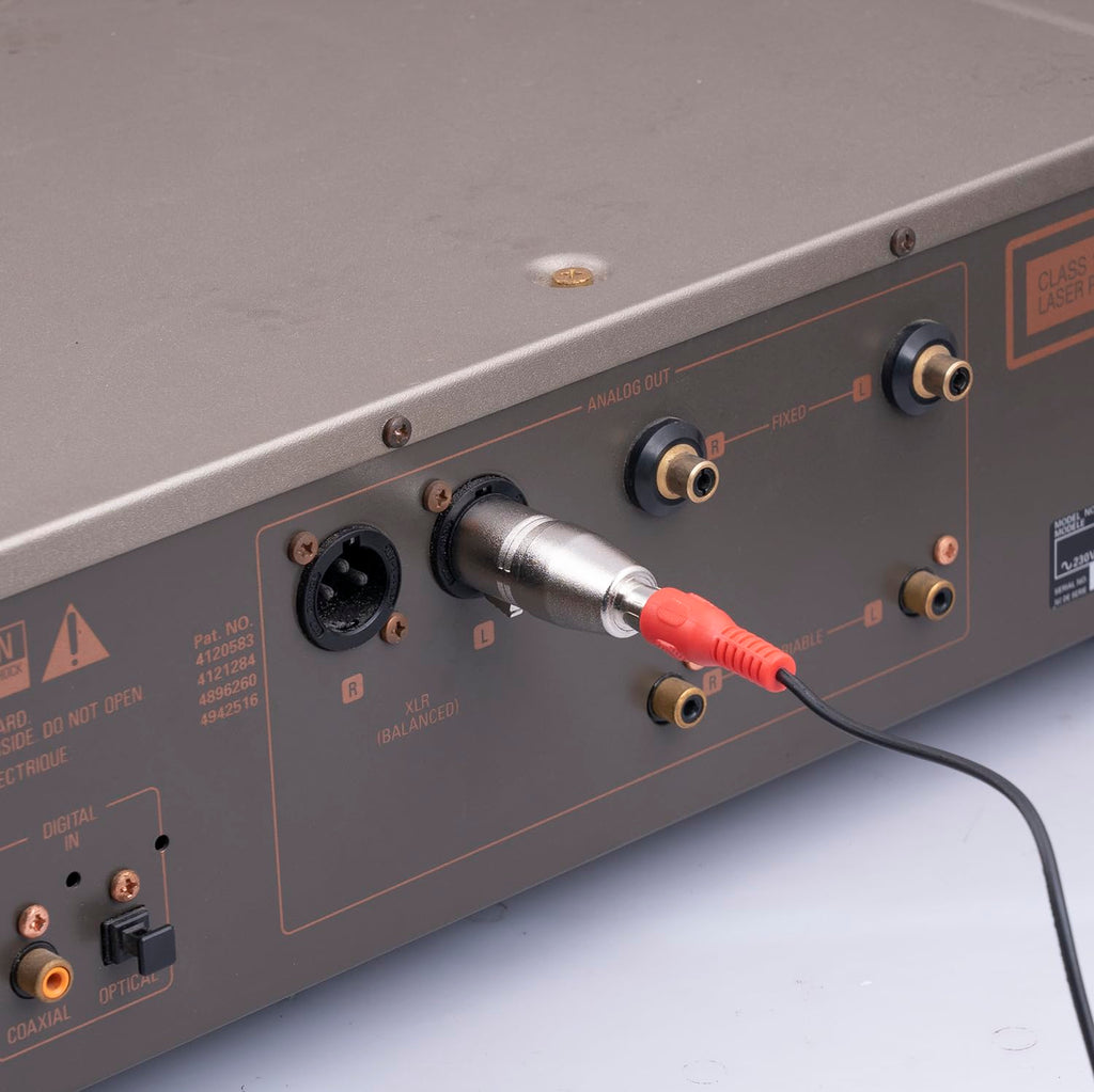 4 MR DJ RCAXLRF1 XLR Female to RCA Female Adapter Converter Gender Audio Coupler