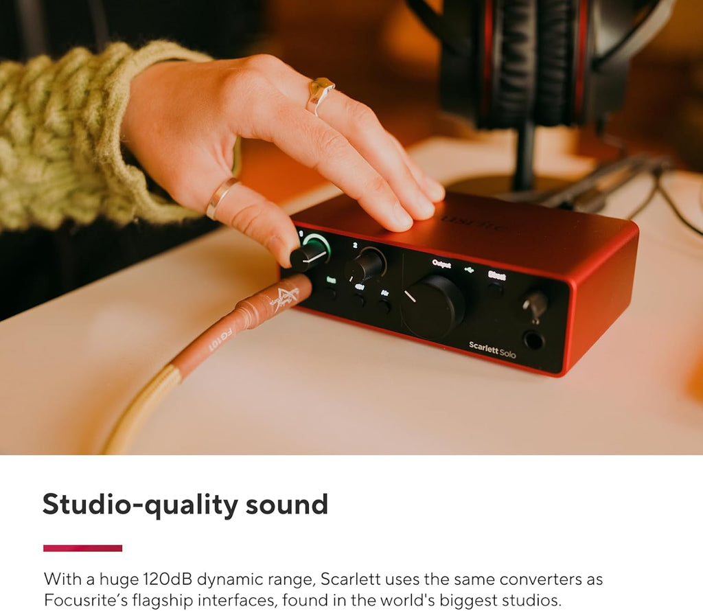 Focusrite Scarlett Solo Studio USB Audio Interface & Recording Bundle