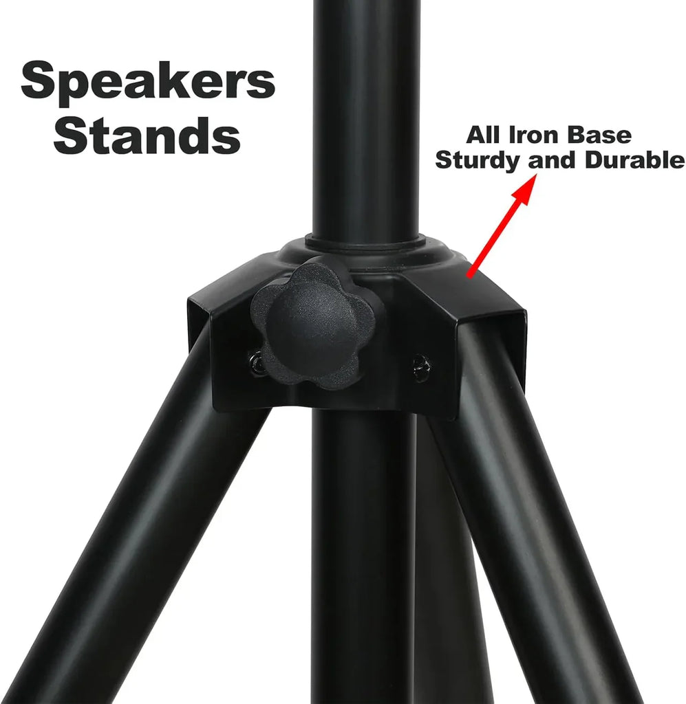 MR DJ SS350R Universal Red Tripod PRO PA DJ Home On Stage Speaker Stand