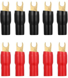 Install Bay US810 Spade Terminal Connectors 8Ga #10 5Pr Red/Black