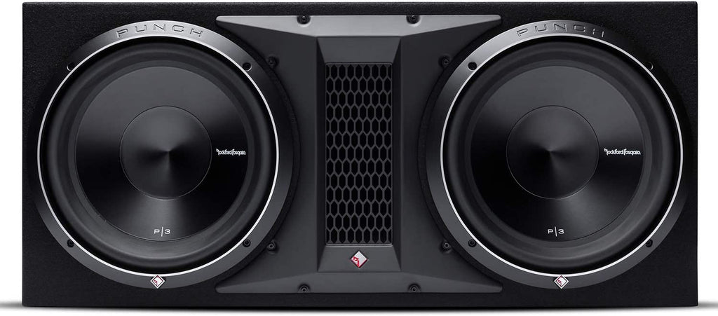 Rockford Fosgate P3-2X12 Punch Dual P3 12" Loaded Enclosure Ported Subwoofer