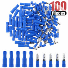Load image into Gallery viewer, 100pcs 16-14 Gauge Insulated Male/Female Bullet Quick Splice Wire Terminals Wire