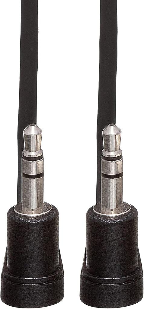 Hosa CMM-105RR Stereo Interconnect Cable Right angle 3.5mm TRS Male to Right angle 3.5mm TRS Male - 5 foot