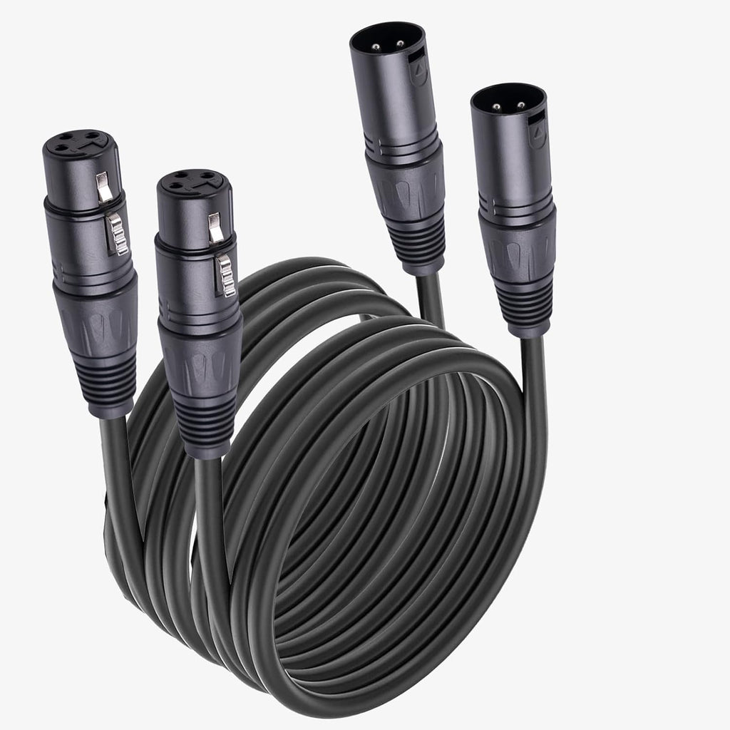 2 MR DJ CXMXF30 30' XLR Male to XLR Female Microphone Balanced Instrumental Dj XLR Interconnect Cable