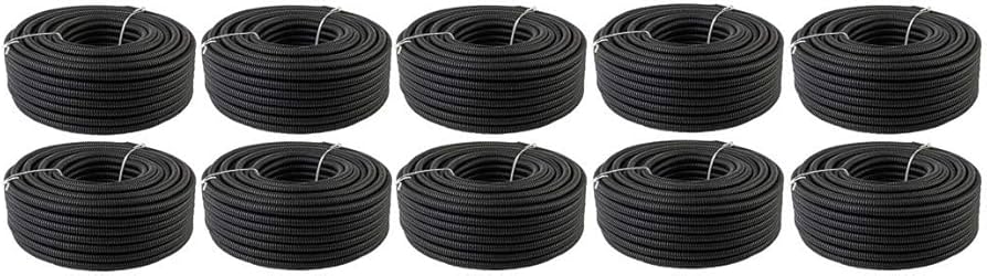 American Terminal ASLT14-1000 1000 feet 1/4" split loom wire tubing hose cover auto home marine