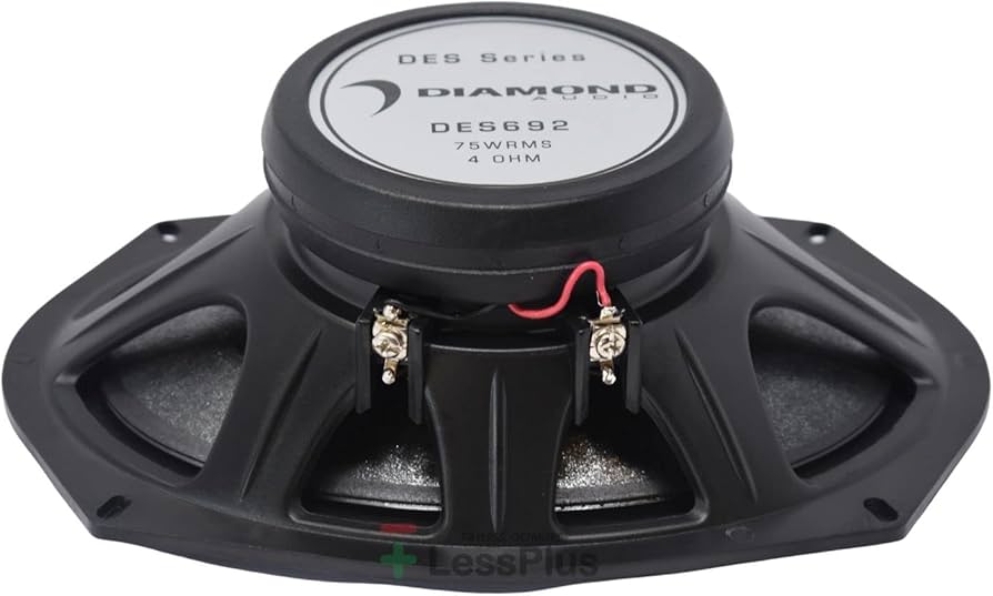 Diamond Audio DES692 6x9" 2-Way Coaxial Speaker with 25mm Aluminum Dome Tweeter
