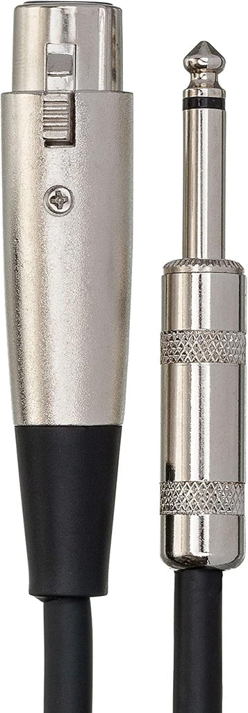Hosa MCH-125 Microphone Cable XLR3 Female to 1/4" TS Male 25 foot