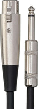 Charger l'image dans la galerie, Hosa MCH-110 Microphone Cable XLR Female to 1/4" TS Male 10 foot