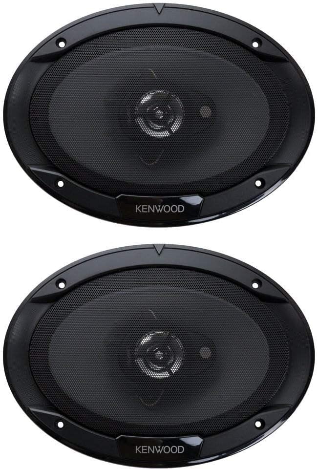 2 Kenwood KFC-6966S 800W Max (90W RMS) 6" x 9" 3-Way Coaxial Car Speakers -2 Pair