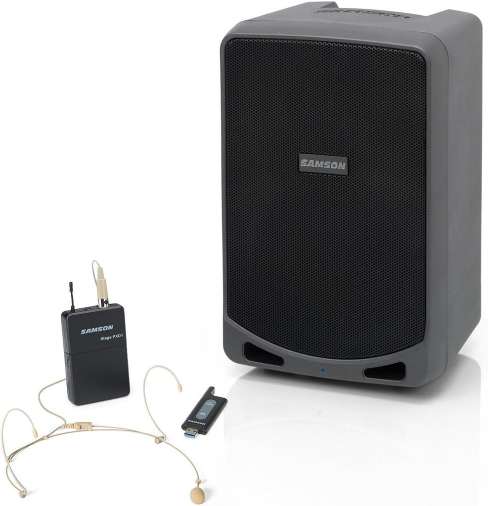 Samson Expedition XP106WDE Rechargeable Portable PA with Headset Wireless System and Bluetooth