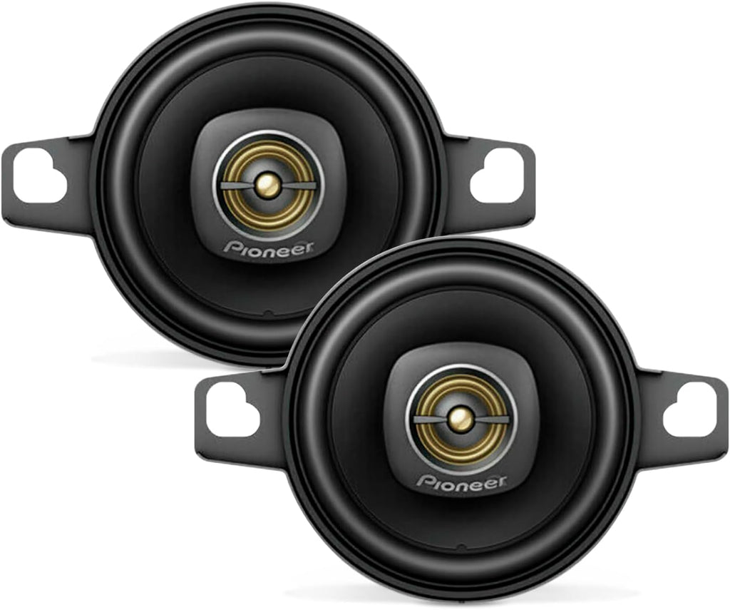 Pioneer TS-A709 A Series 2-3/4” 2-Way 450 Watt Max Power Coaxial Speaker with a 16mm Tweeter – Pair, Black