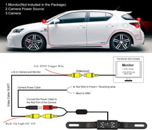 Load image into Gallery viewer, Absolute CAM600 Universal Rear View Backup Camera License Plate Mount Night Vision