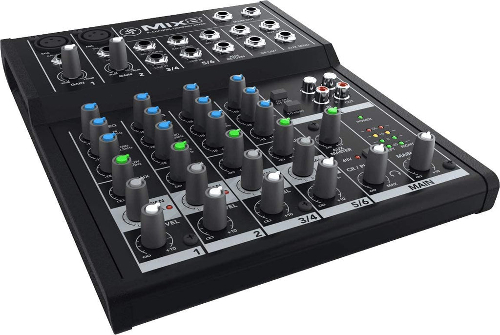 Mackie Mix8 Mix Series, 8-Channel Compact Mixer with Studio-Level Audio Quality