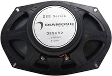 Charger l'image dans la galerie, Diamond Audio DES692 6x9" 2-Way Coaxial Speaker with 25mm Aluminum Dome Tweeter