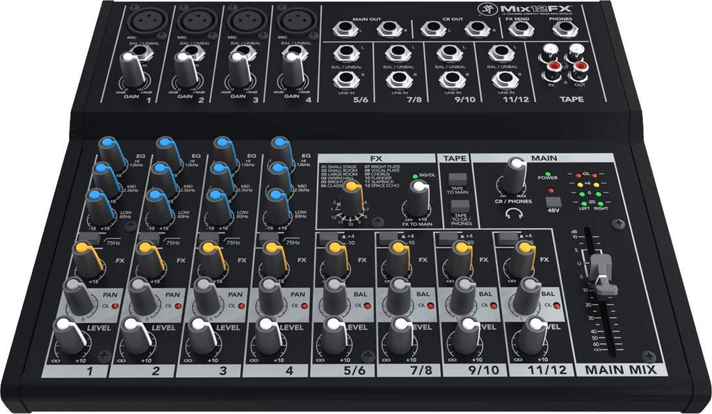 Mackie Mix12FX 12-channel Compact Mixer with Effects