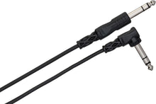 Charger l'image dans la galerie, Hosa CPP-105R Interconnect Cable - 1/4-inch TS Male to Right-angle 1/4-inch TS Male - 5 foot