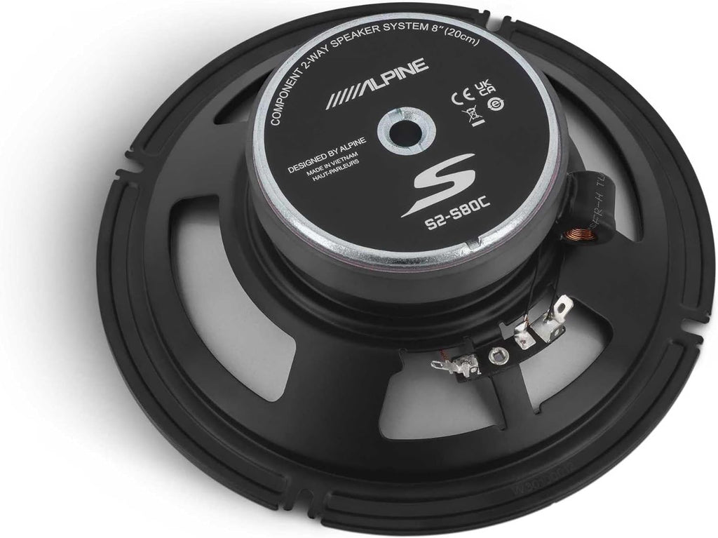 Alpine UTE-73BT Mech-Less Media Receiver & S2-S80C Type S 8" Component Speakers