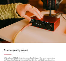 Load image into Gallery viewer, Focusrite SCARLETT SOLO 4th Gen 192kHz USB Audio Interface + Samson Headphones