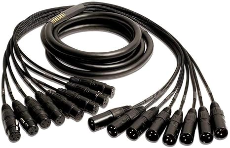 Mogami GOLD 8 XLR-XLR-05 8-channel XLR Male to XLR Female Snake Cable - 5 foot